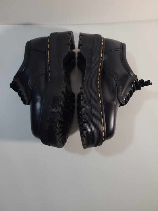 Dr. Martens Black Leather  Sole Platform Lace Up 8053 Quad Size 5 Womens main image 6